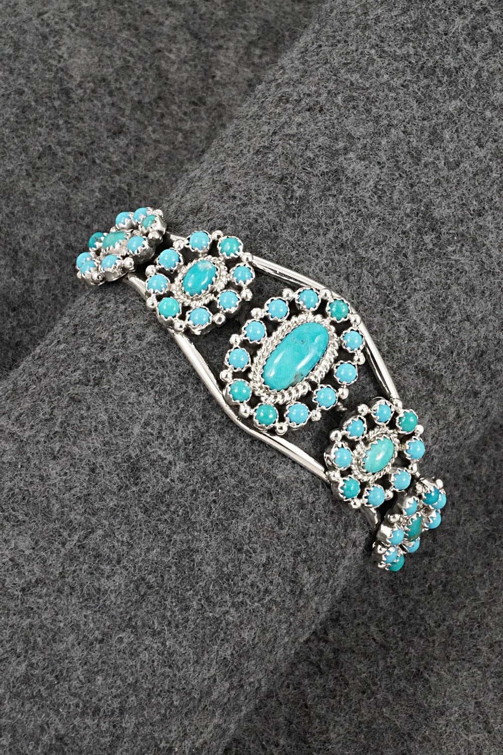 Turquoise & Sterling Silver Bracelet - Nathaniel Kurley