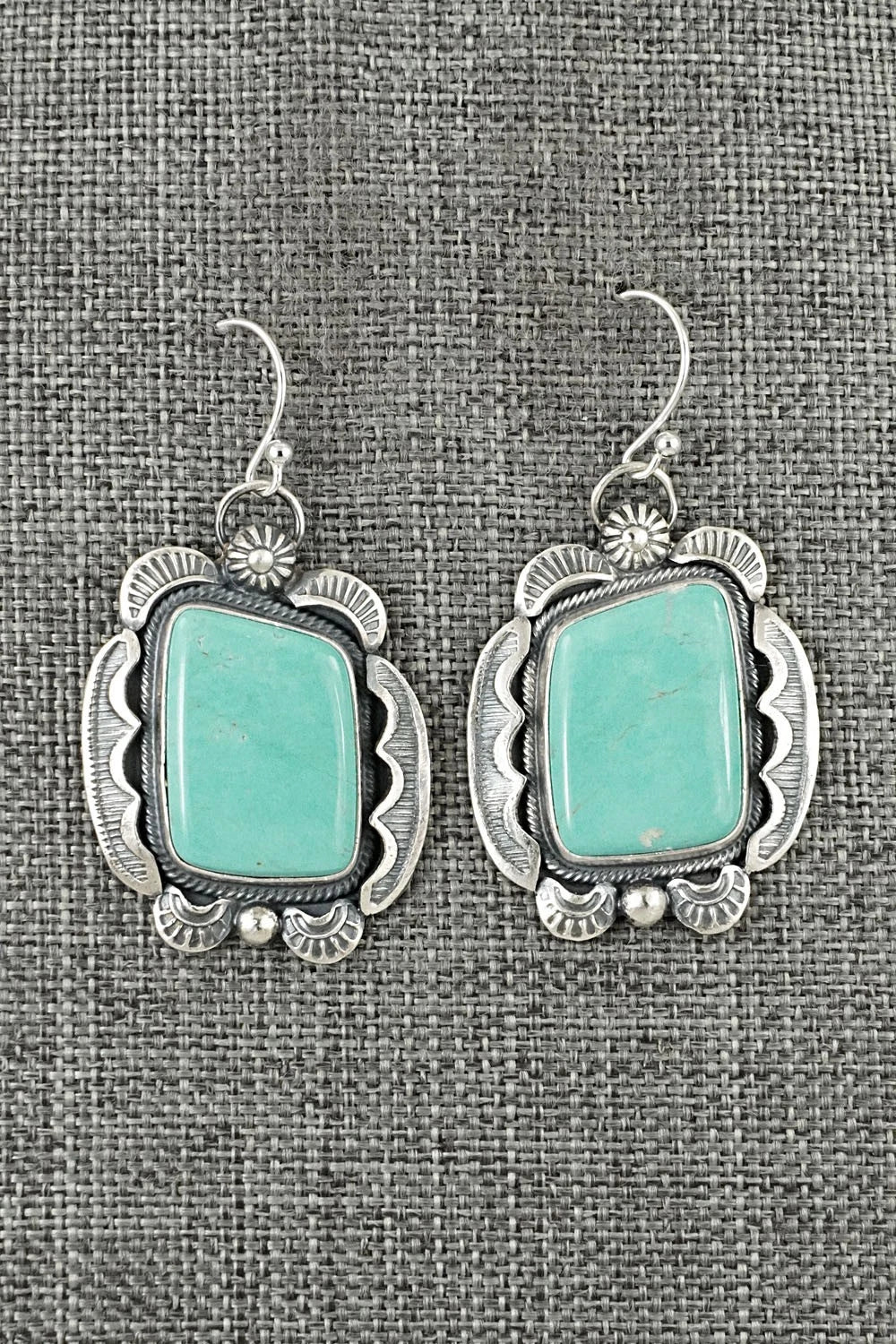 Turquoise & Sterling Silver Earrings - Jackson Hoskie