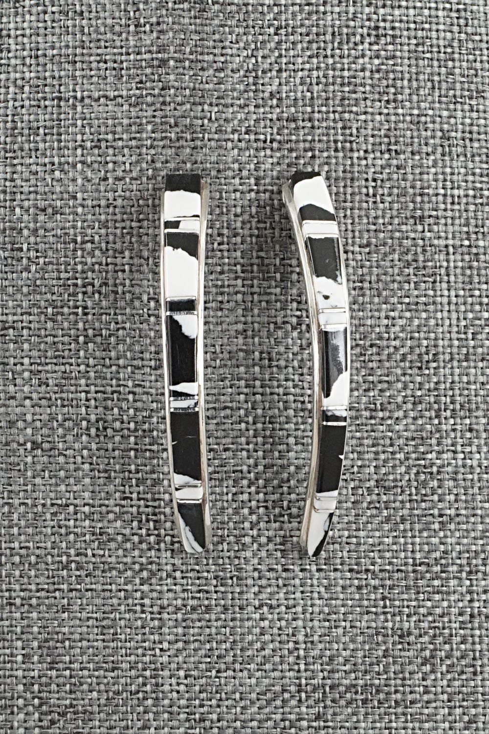 White Buffalo & Sterling Silver Earrings - Terrance Panteah