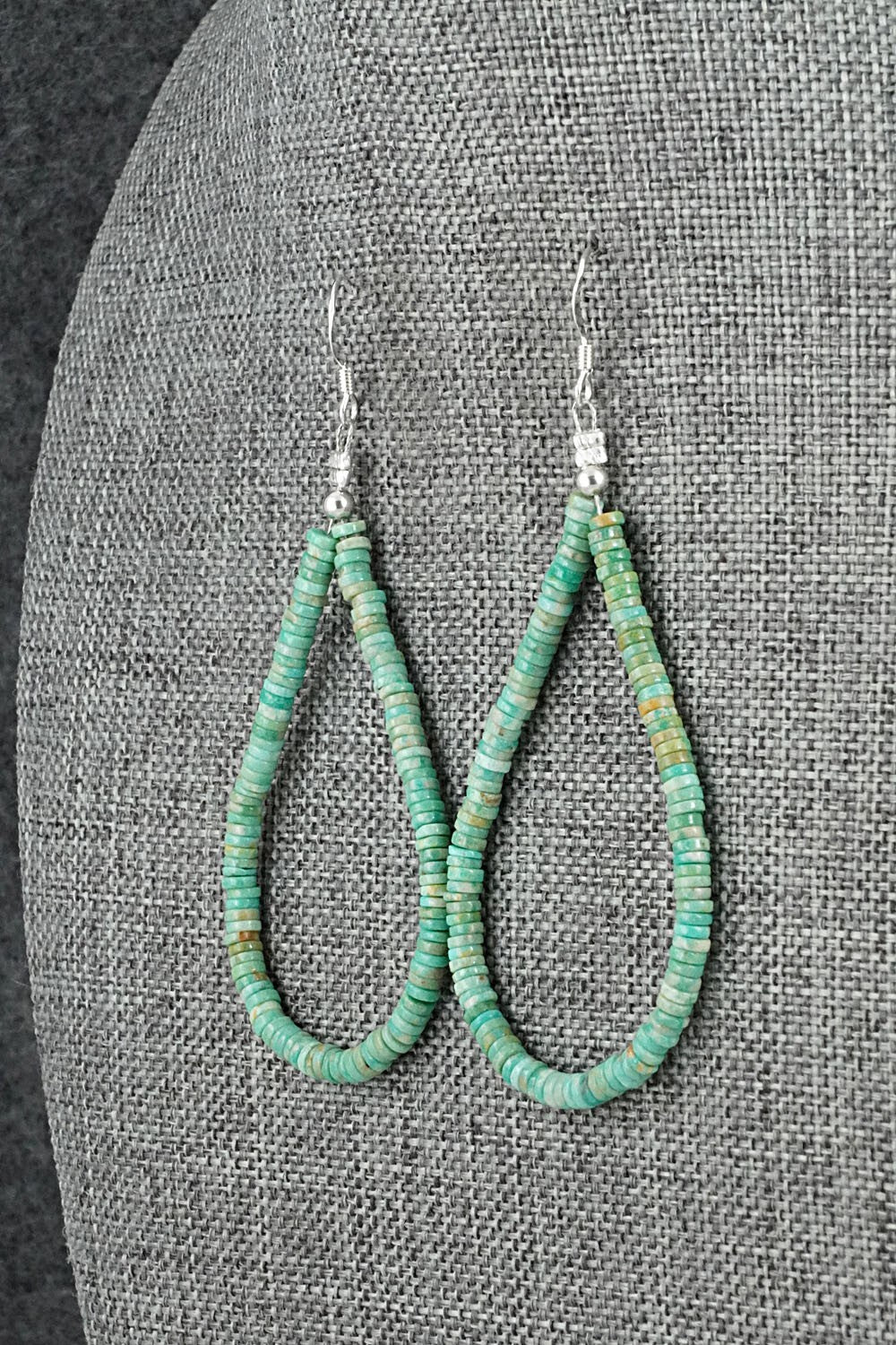 Turquoise & Sterling Silver Earrings - Doreen Jake
