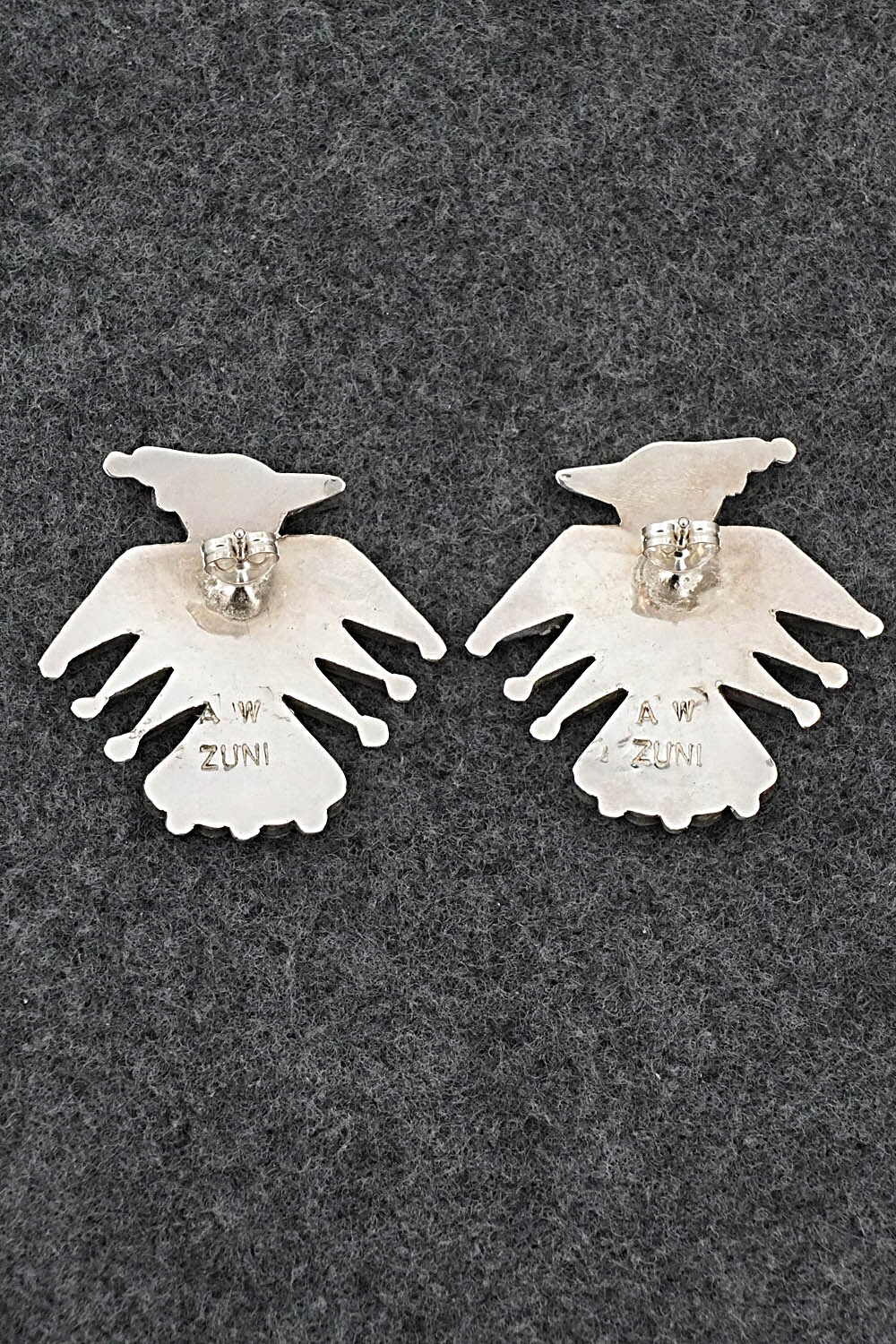 Multi-Stone Inlay & Sterling Silver Earrings - Adrian Wallace