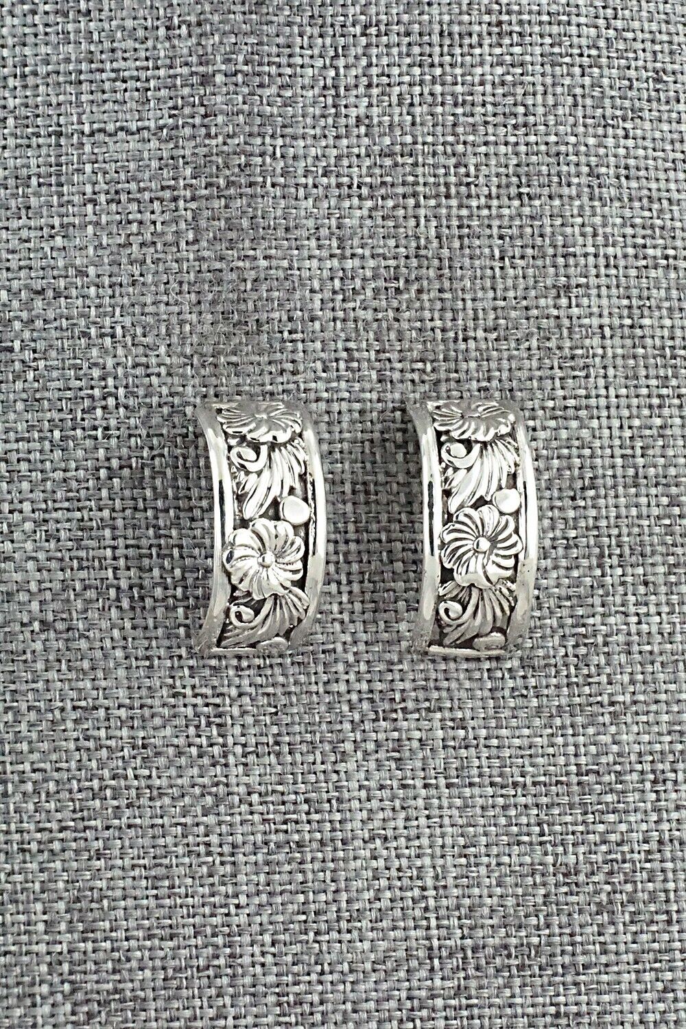 Sterling Silver Hoop Earrings - Tom Dinetso
