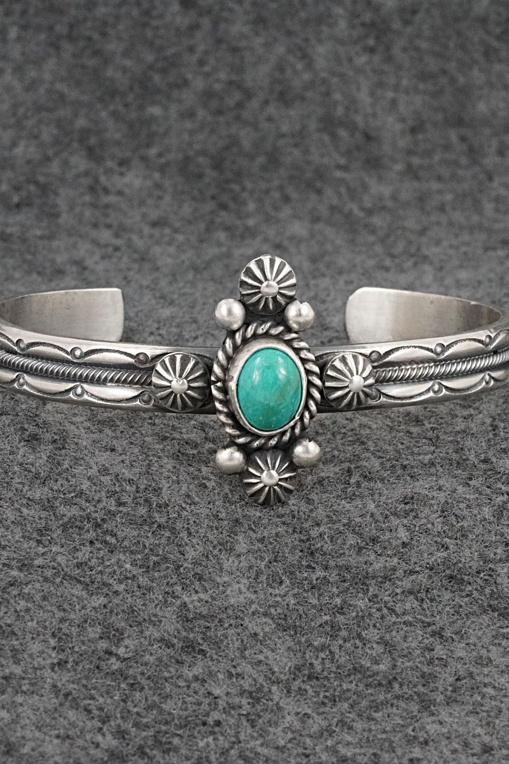 Turquoise & Sterling Silver Bracelet - Michael Calladitto