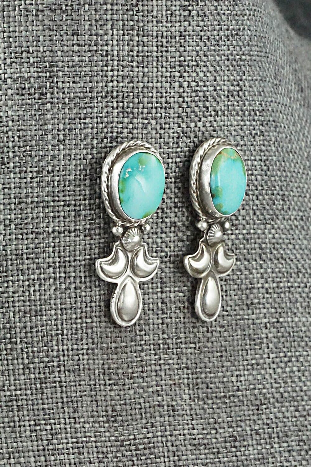 Turquoise & Sterling Silver Squash Blossom Set - Adrienne Gordon