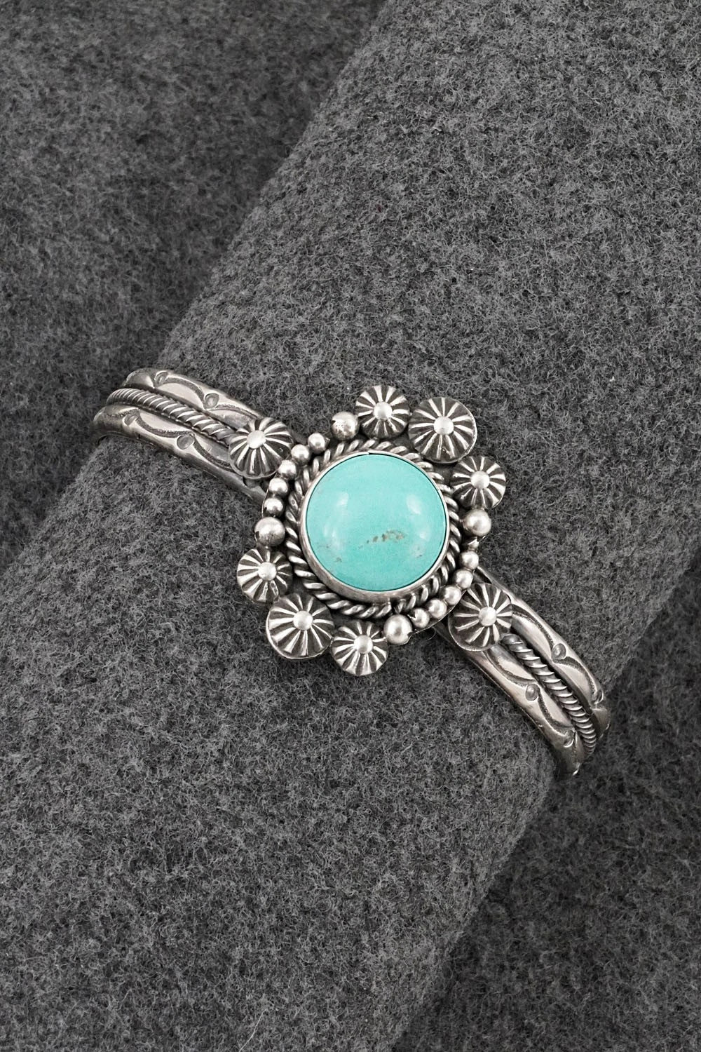 Turquoise & Sterling Silver Bracelet - Michael Calladitto