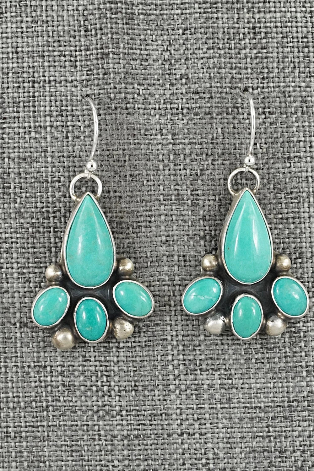 Turquoise & Sterling Silver Earrings - Kathleen Livingston