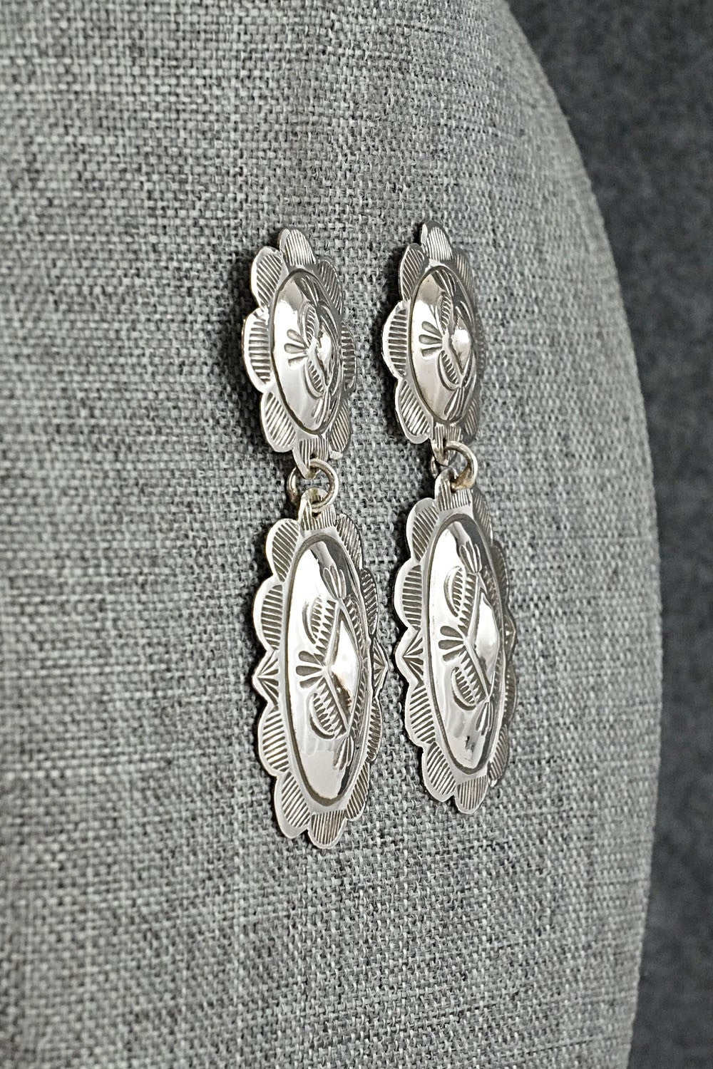 Sterling Silver Earrings - Bertha Begay