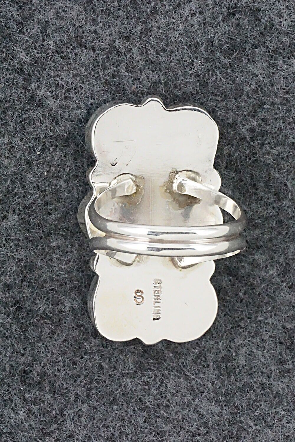 Turquoise & Sterling Silver Ring - Pearlene Spencer - Size 8.5