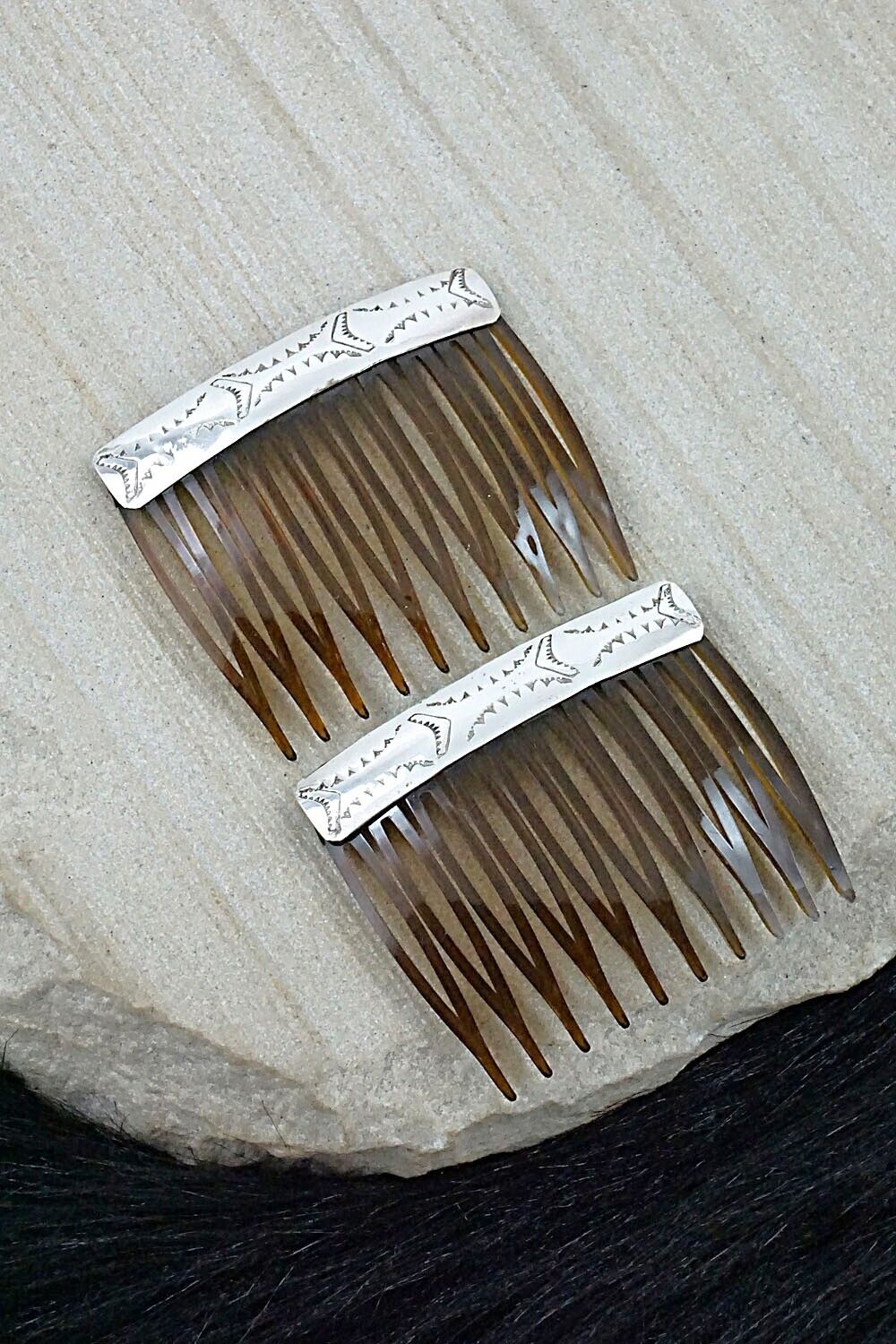 Sterling Silver Hair Combs - Randall Dalgai