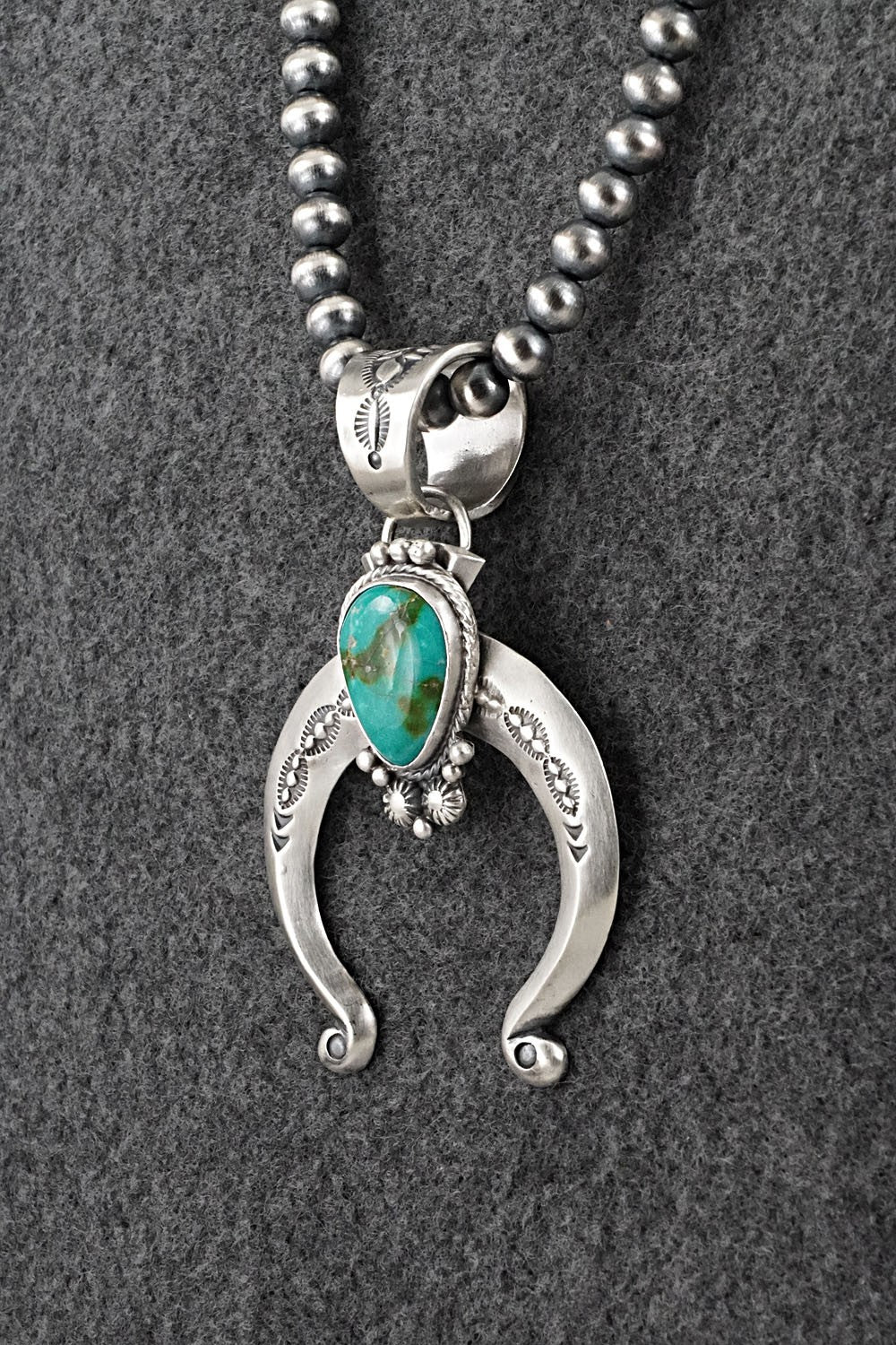 Turquoise & Sterling Silver Necklace - Samuel Yellowhair