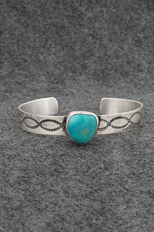 Turquoise & Sterling Silver Bracelet - Danny Henio