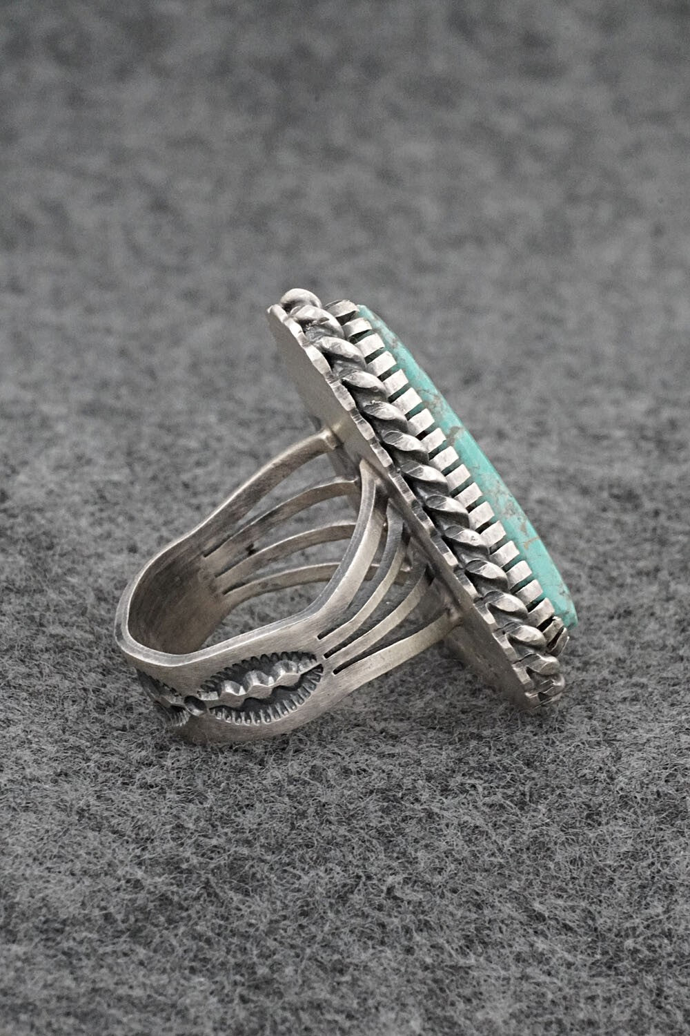 Turquoise & Sterling Silver Ring - Marita Benally - Size 9