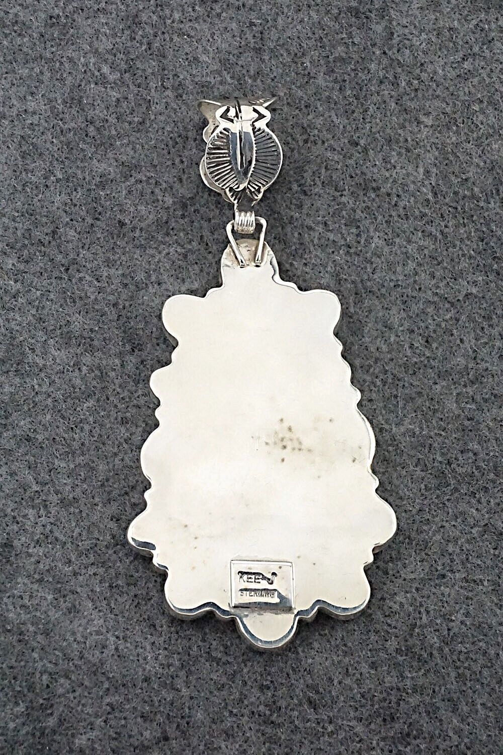 Turquoise and Sterling Silver Pendant - Vernon Johnson