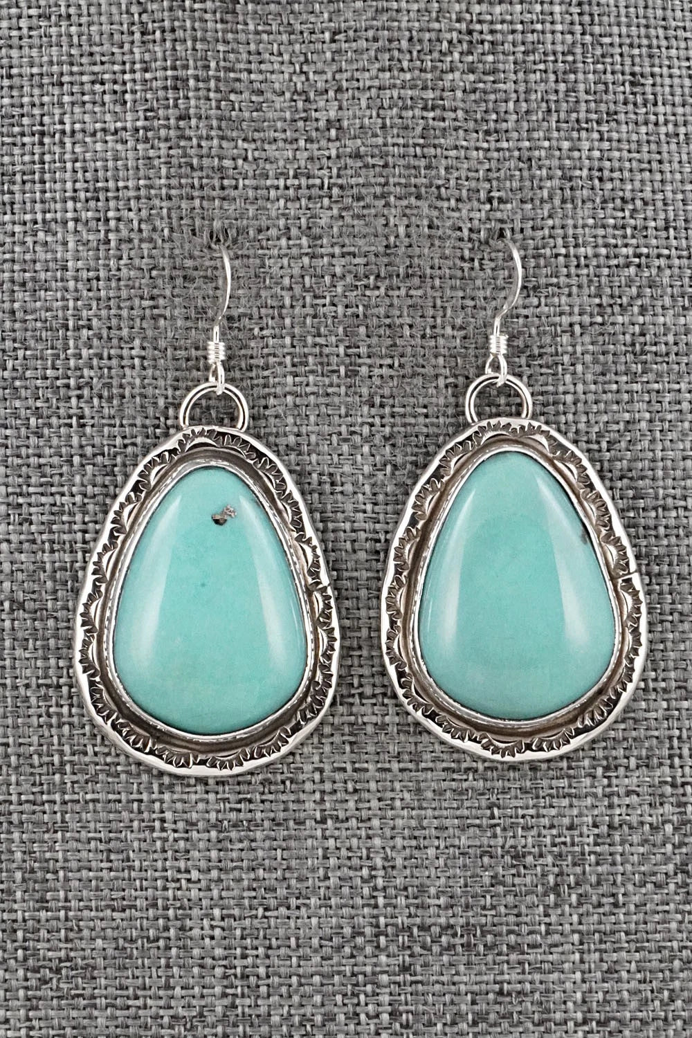 Turquoise & Sterling Silver Earrings - Danny Henio