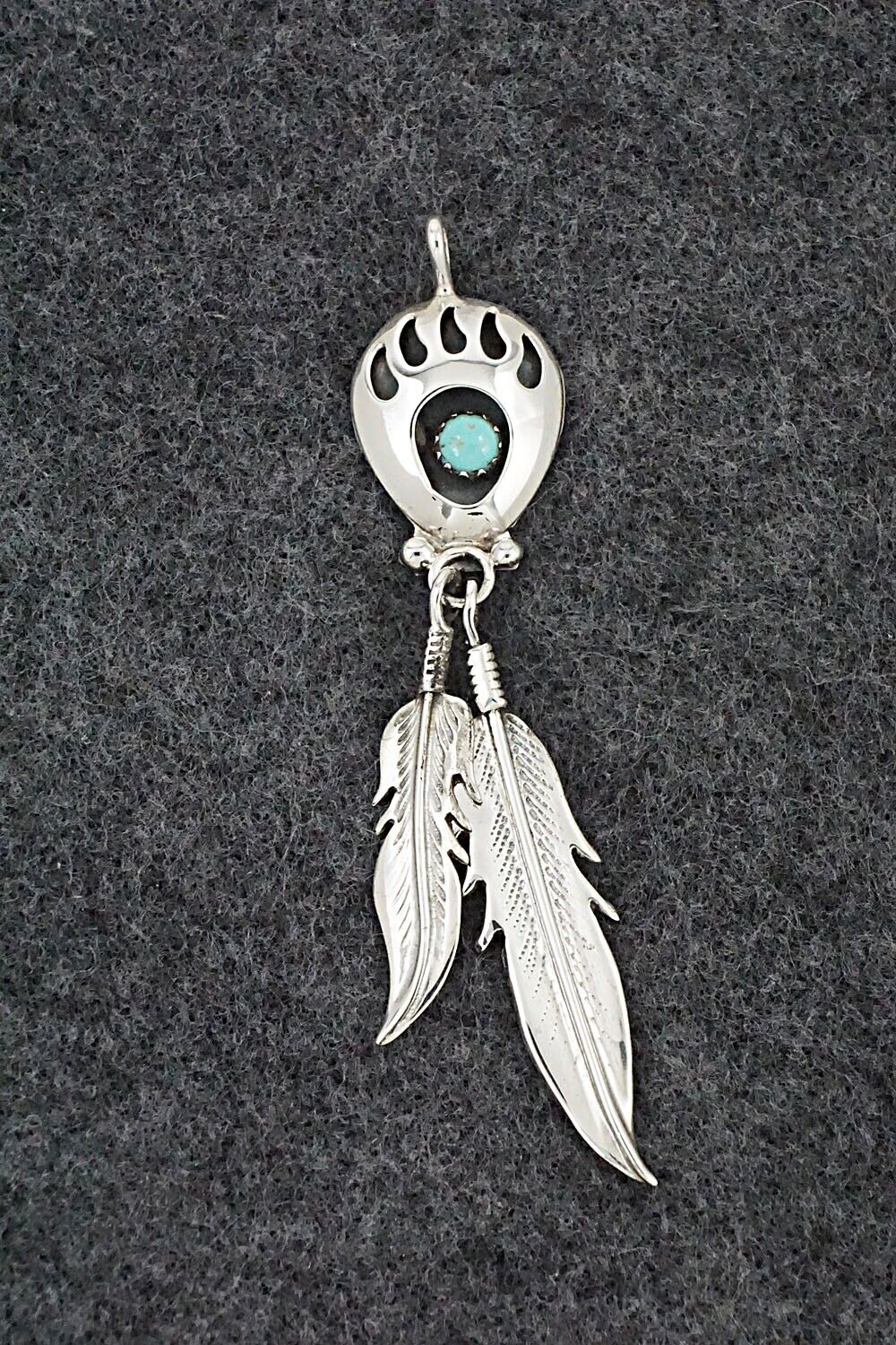 Turquoise & Sterling Silver Pendant - Annie Spencer