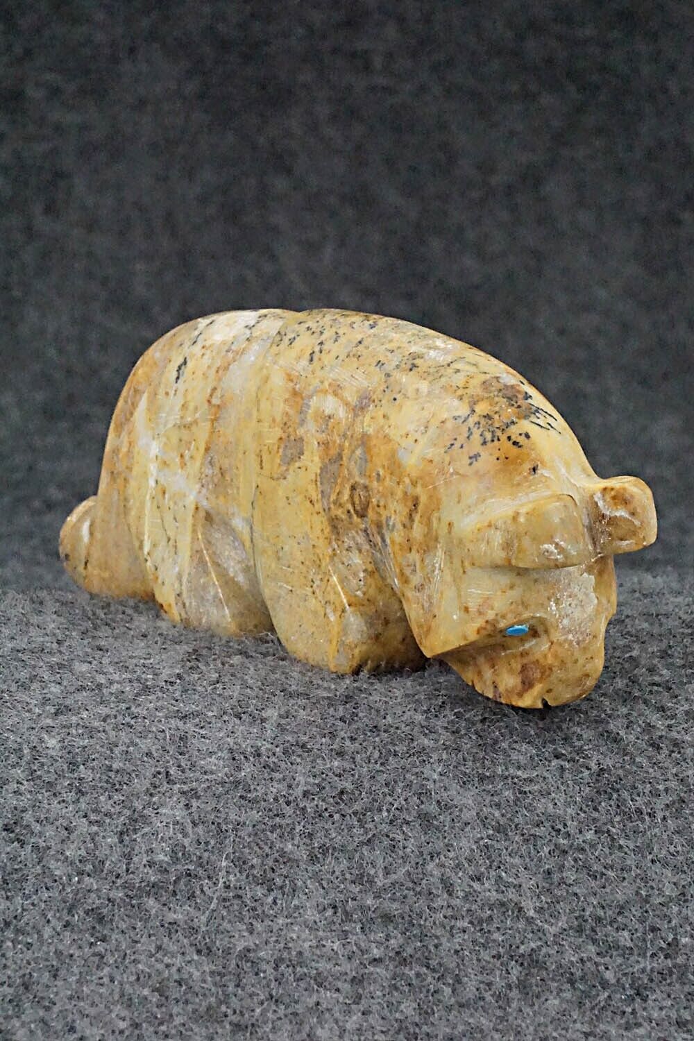 Mountain Lion Zuni Fetish Carving - Reynold Lunasee