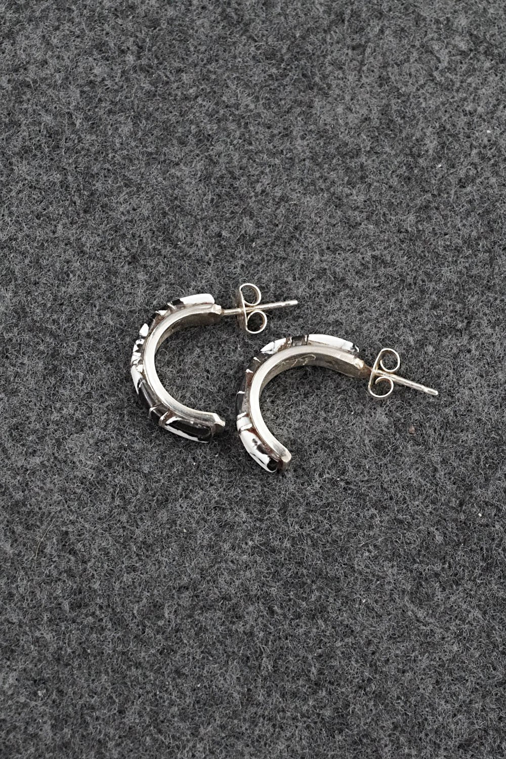 White Buffalo & Sterling Silver Earrings - Terrance Panteah