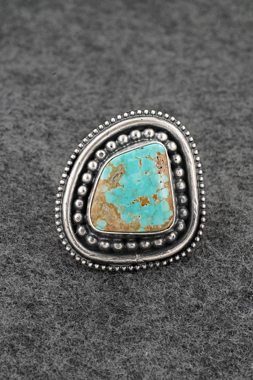 Turquoise & Sterling Silver Ring - Marita Benally - Size 8
