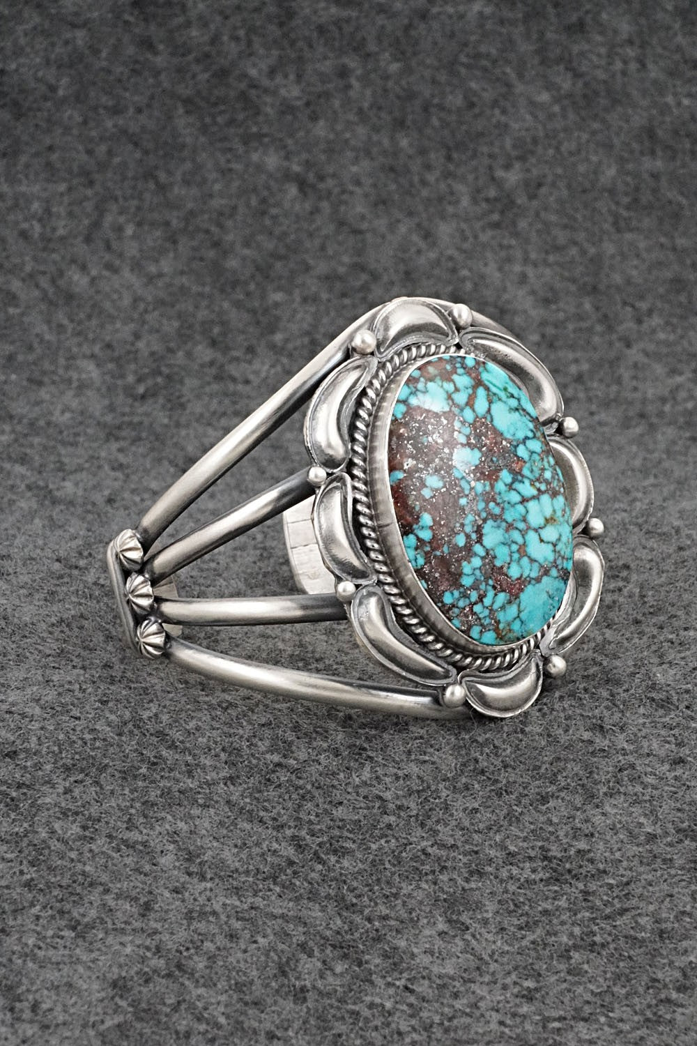 Turquoise & Sterling Silver Bracelet - Raymond Delgarito
