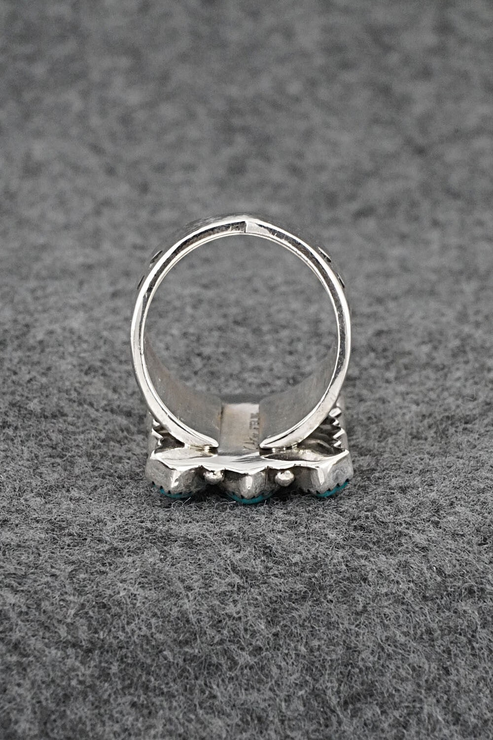 Turquoise & Sterling Silver Ring - Verley Betone - Size 8.5