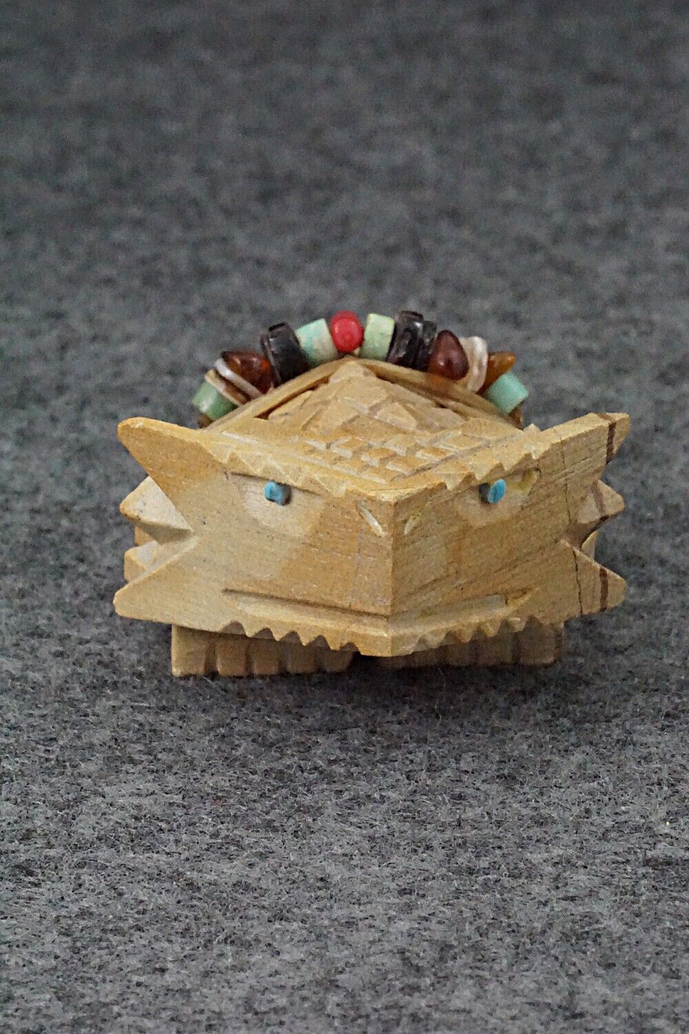 Horned Toad Zuni Fetish Carving - Douglas Martza