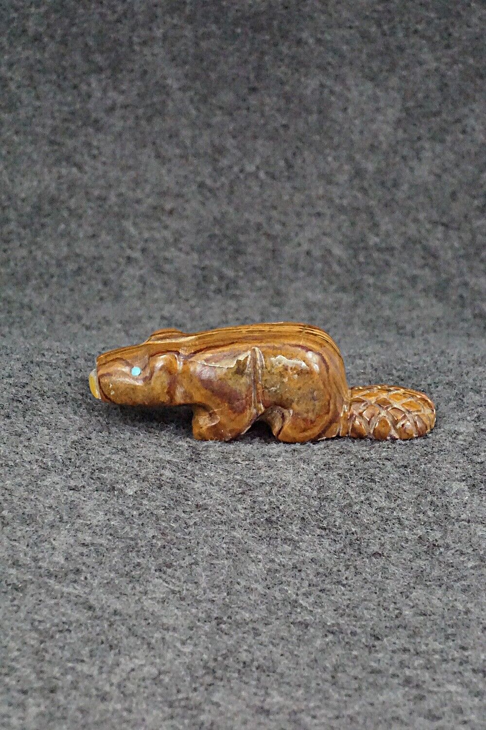 Beaver Zuni Fetish Carving - Reynold Lunasee
