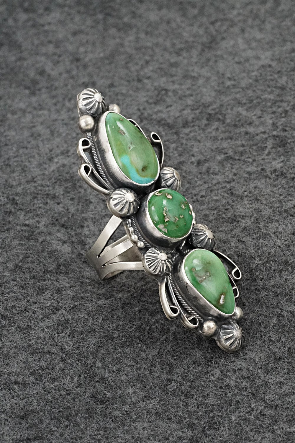 Turquoise & Sterling Silver Ring - Kathleen Livingston - Size 7