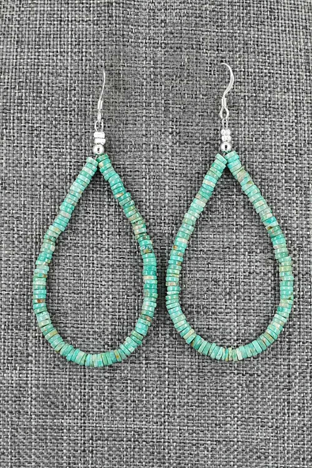 Turquoise & Sterling Silver Earrings - Doreen Jake