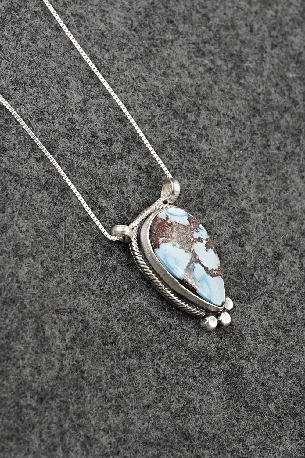 Turquoise & Sterling Silver Necklace - Sharon McCarthy