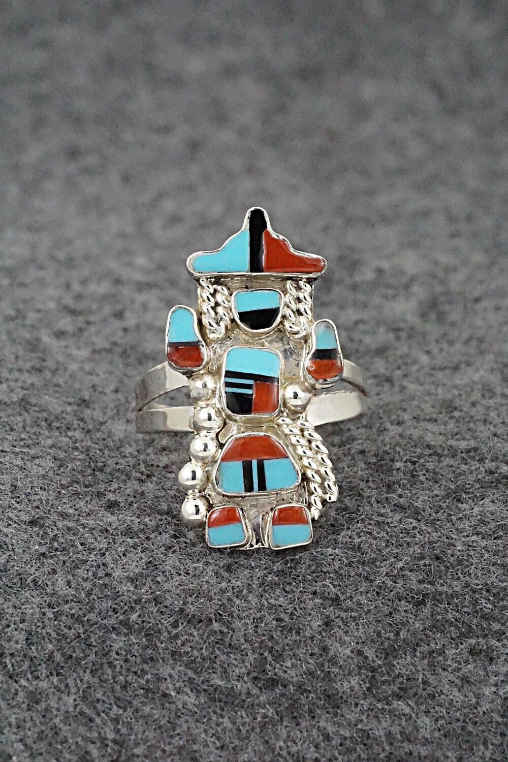 Multi-Stone & Sterling Silver Ring - Serena Johnson - Size 8