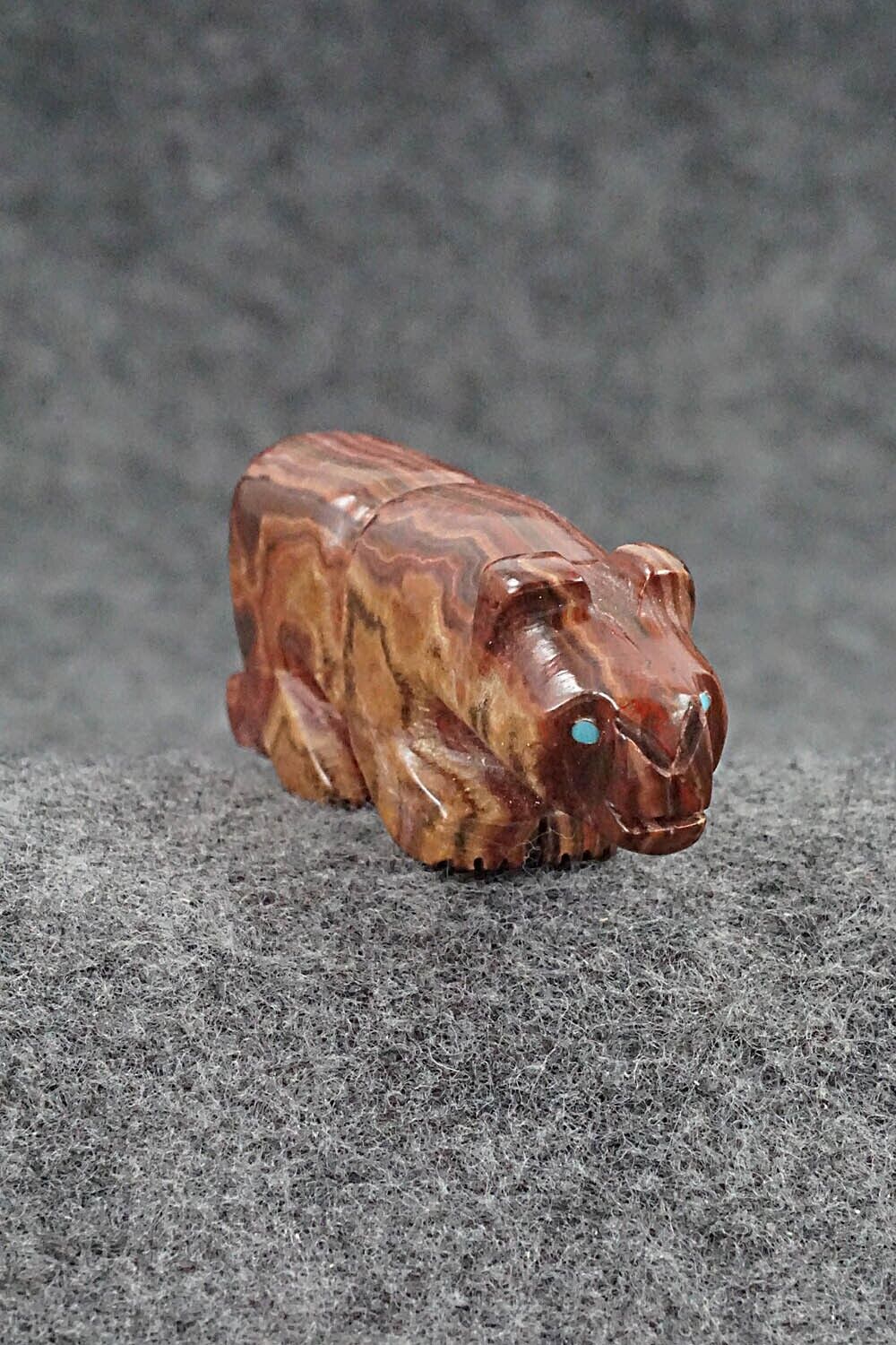 Mountain Lion Zuni Fetish Carving - Reynold Lunasee