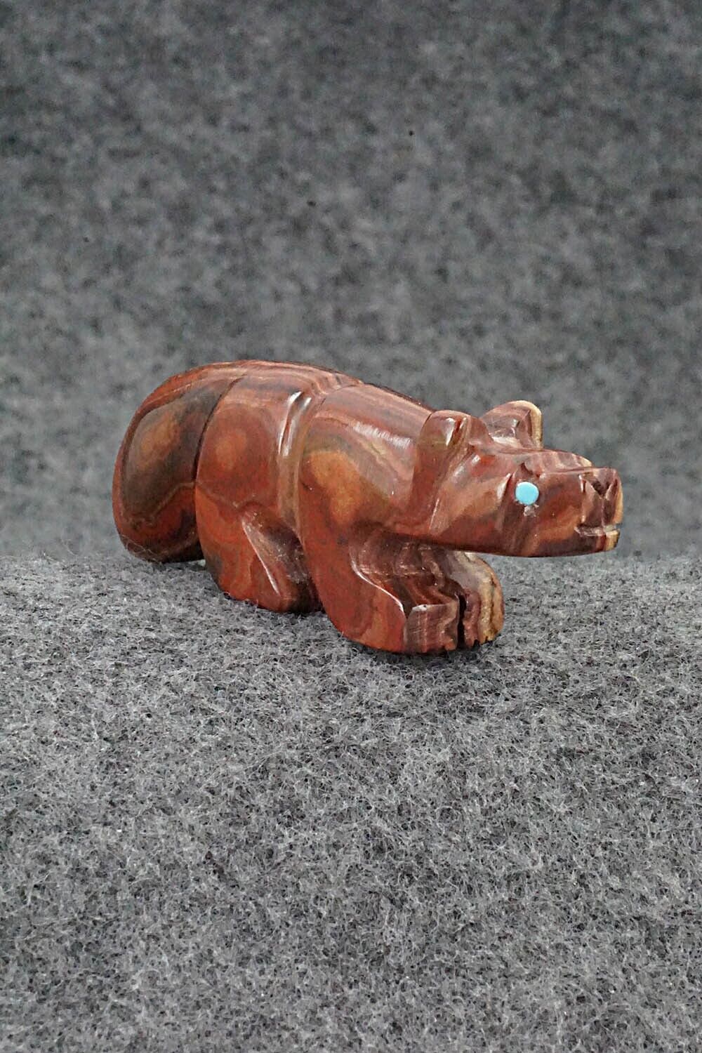 Wolf Zuni Fetish Carving - Reynold Lunasee