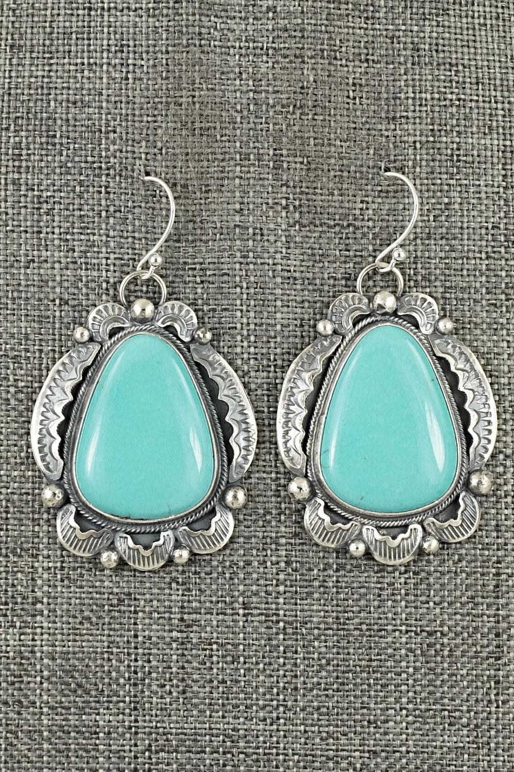 Turquoise & Sterling Silver Earrings - Jackson Hoskie
