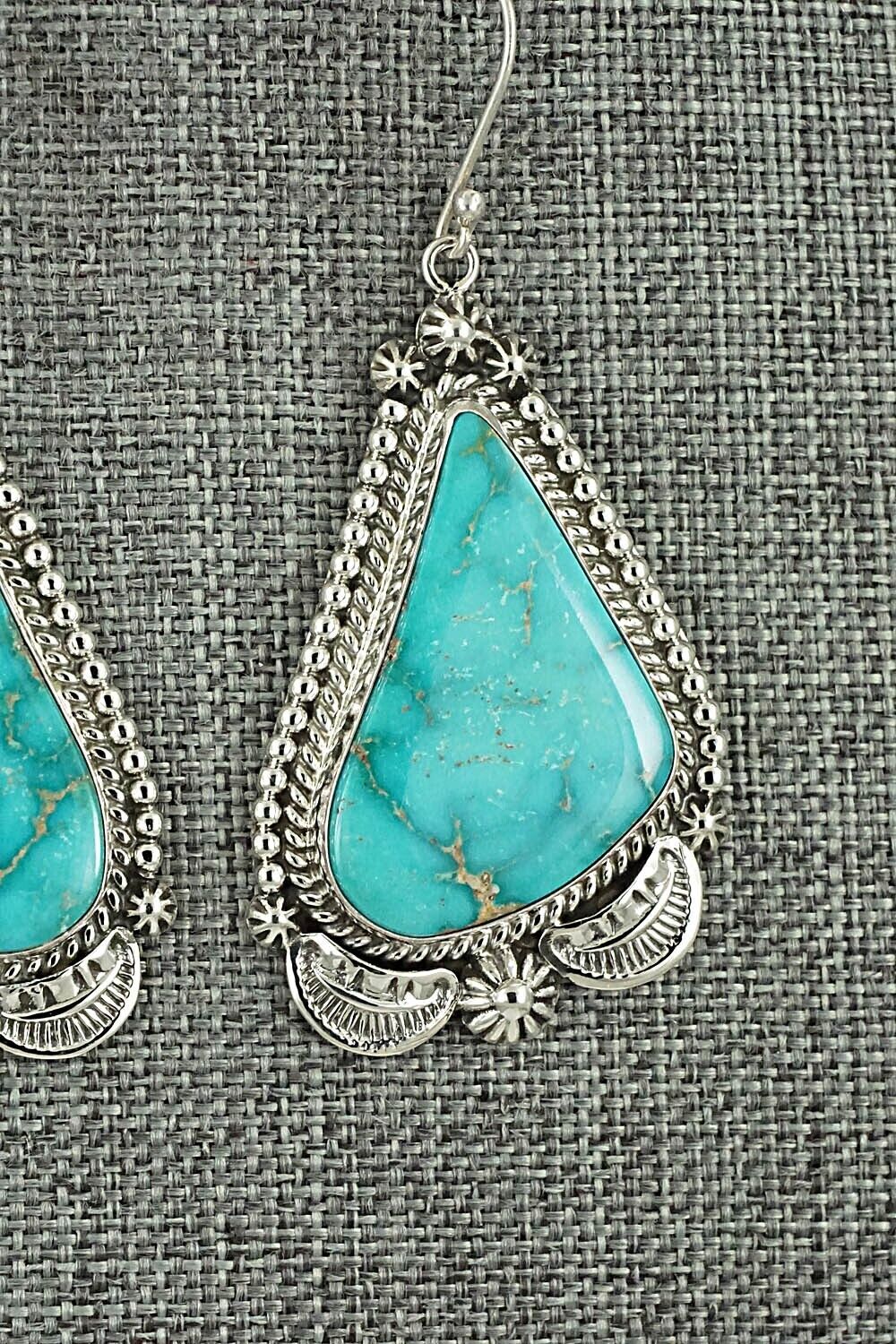 Turquoise & Sterling Silver Earrings - Lucinda Linkin