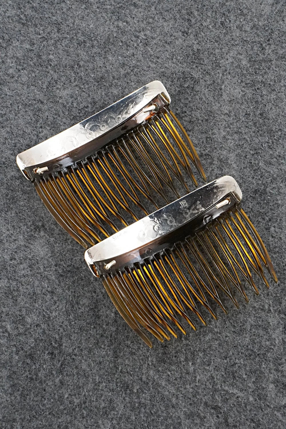 Turquoise & Sterling Silver Hair Combs - Joann Silver