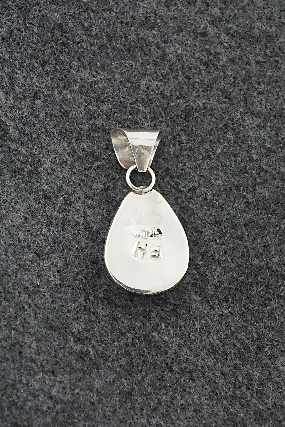 Turquoise & Sterling Silver Pendant - Ernest Hawthorne