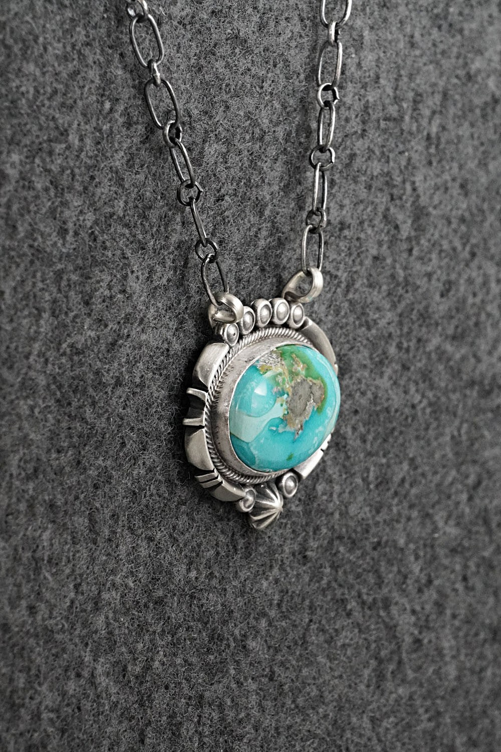 Turquoise & Sterling Silver Necklace - Daniel Benally