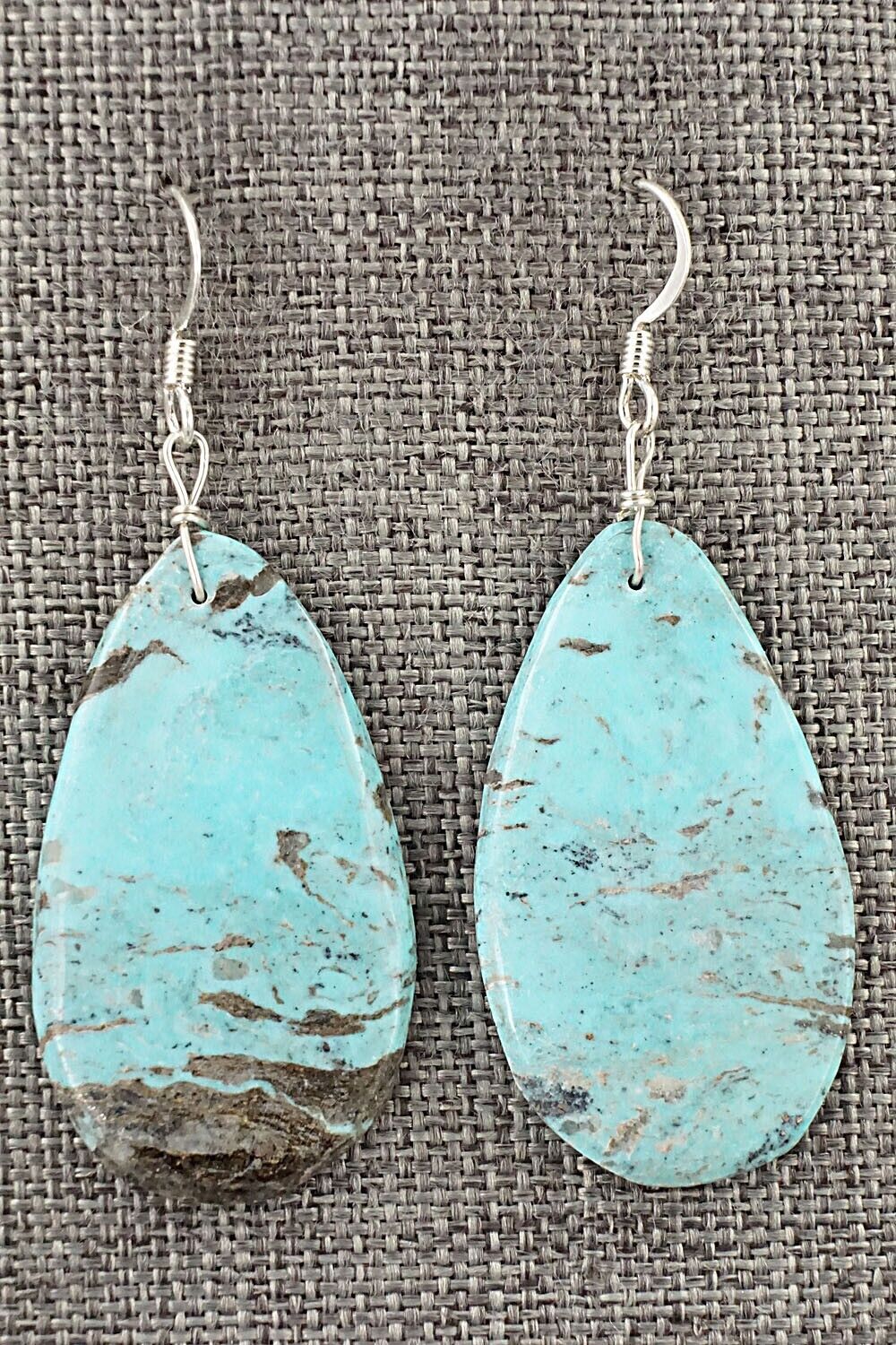 Turquoise & Sterling Silver Earrings - Joe Garcia