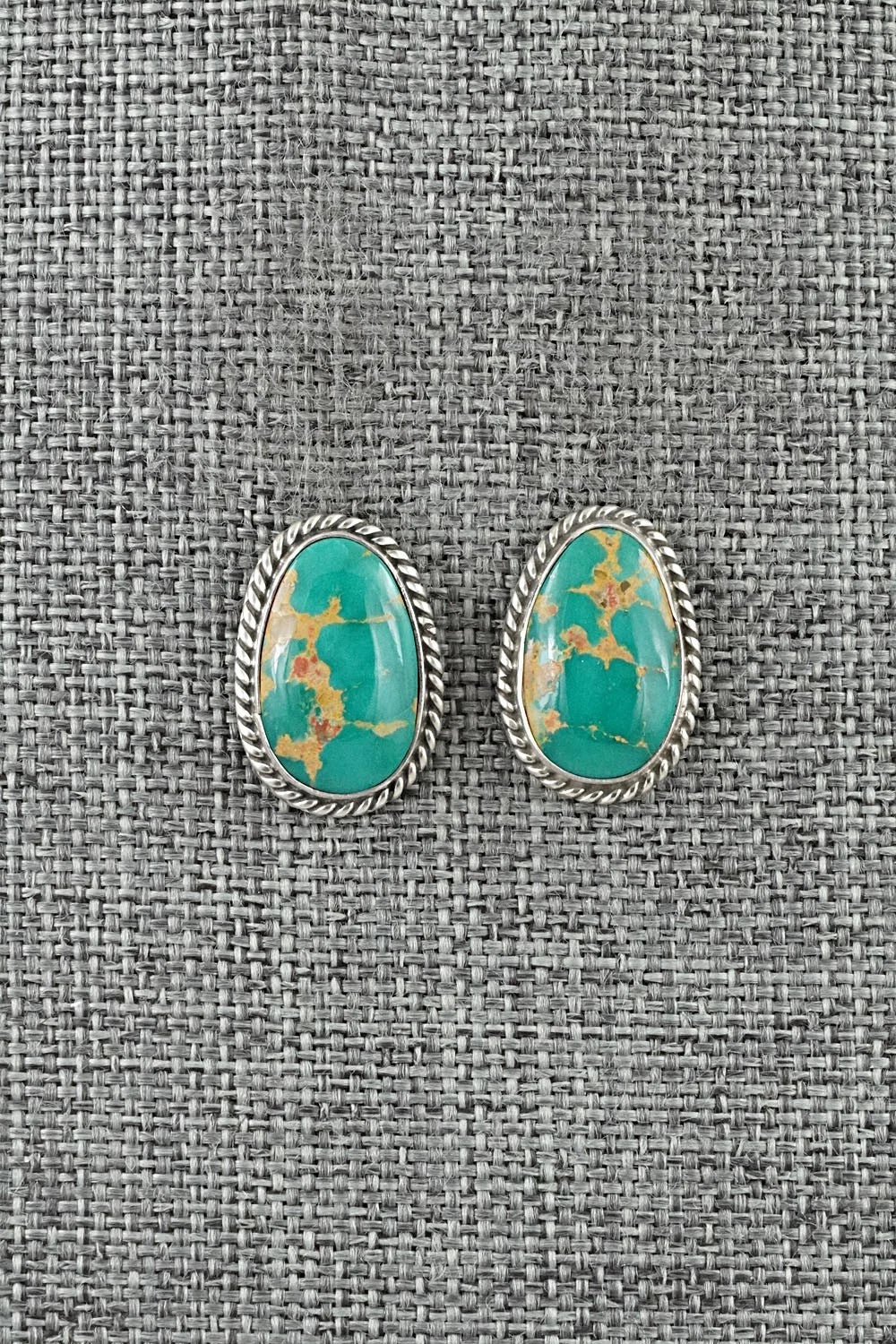 Turquoise & Sterling Silver Earrings - Rosemary Saunders