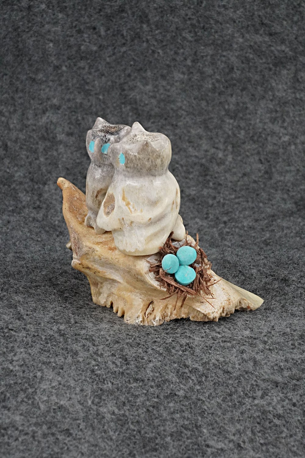 Owls Zuni Fetish Carving - Marvelita Phillips