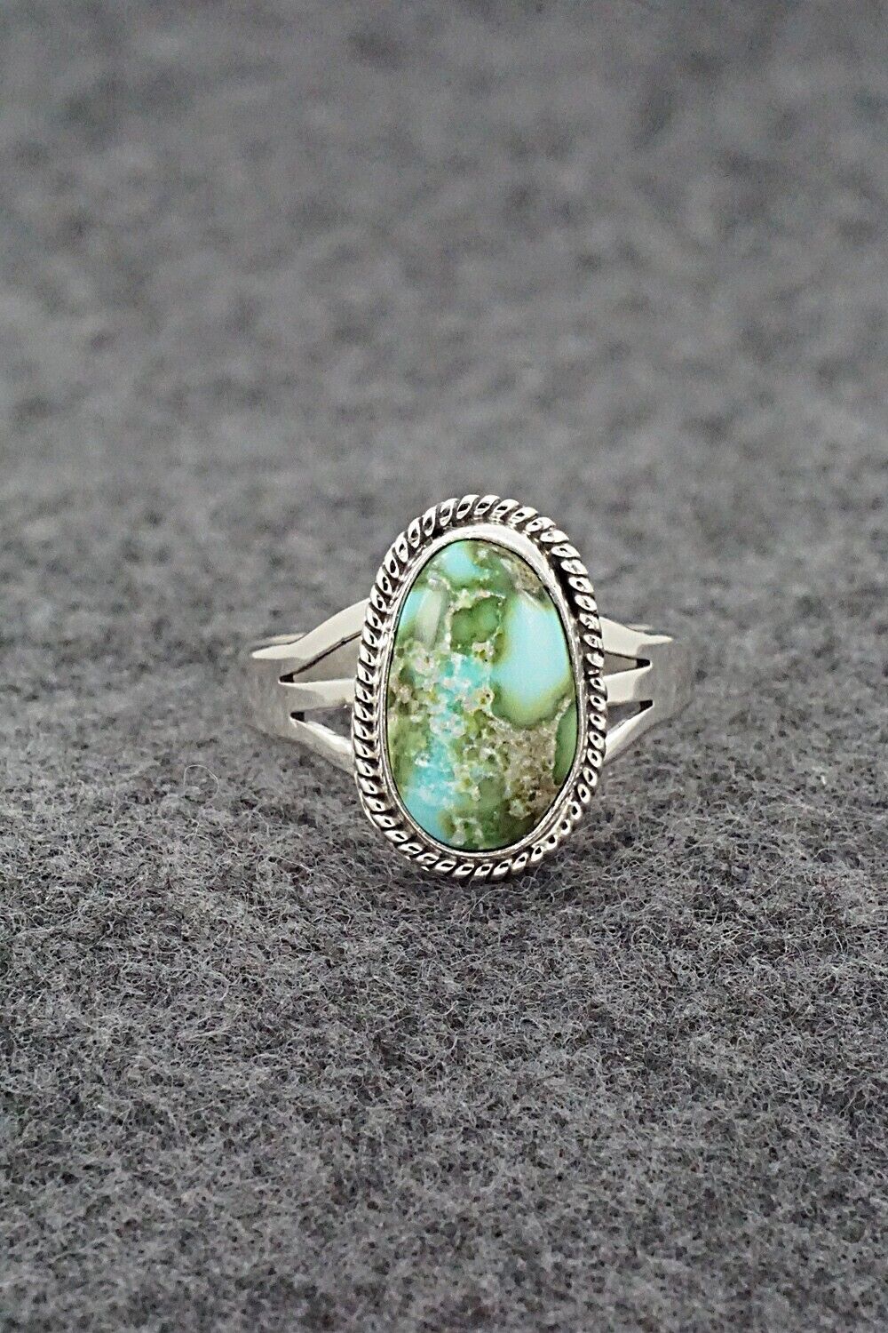Turquoise & Sterling Silver Ring - Alice Rose Saunders - Size 9.25