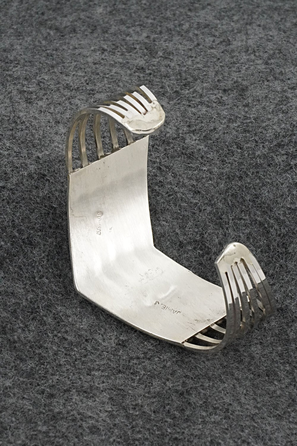 White Buffalo & Sterling Silver Inlay Bracelet - Jamie Johnson