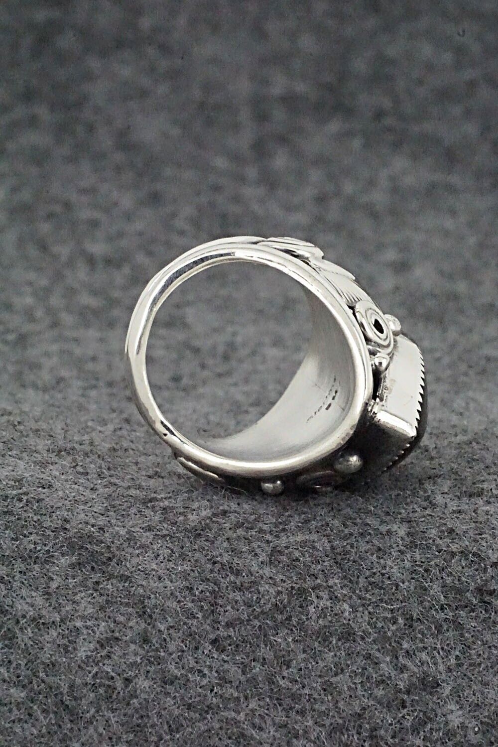 Onyx & Sterling Silver Ring - Darrell Morgan - Size 7