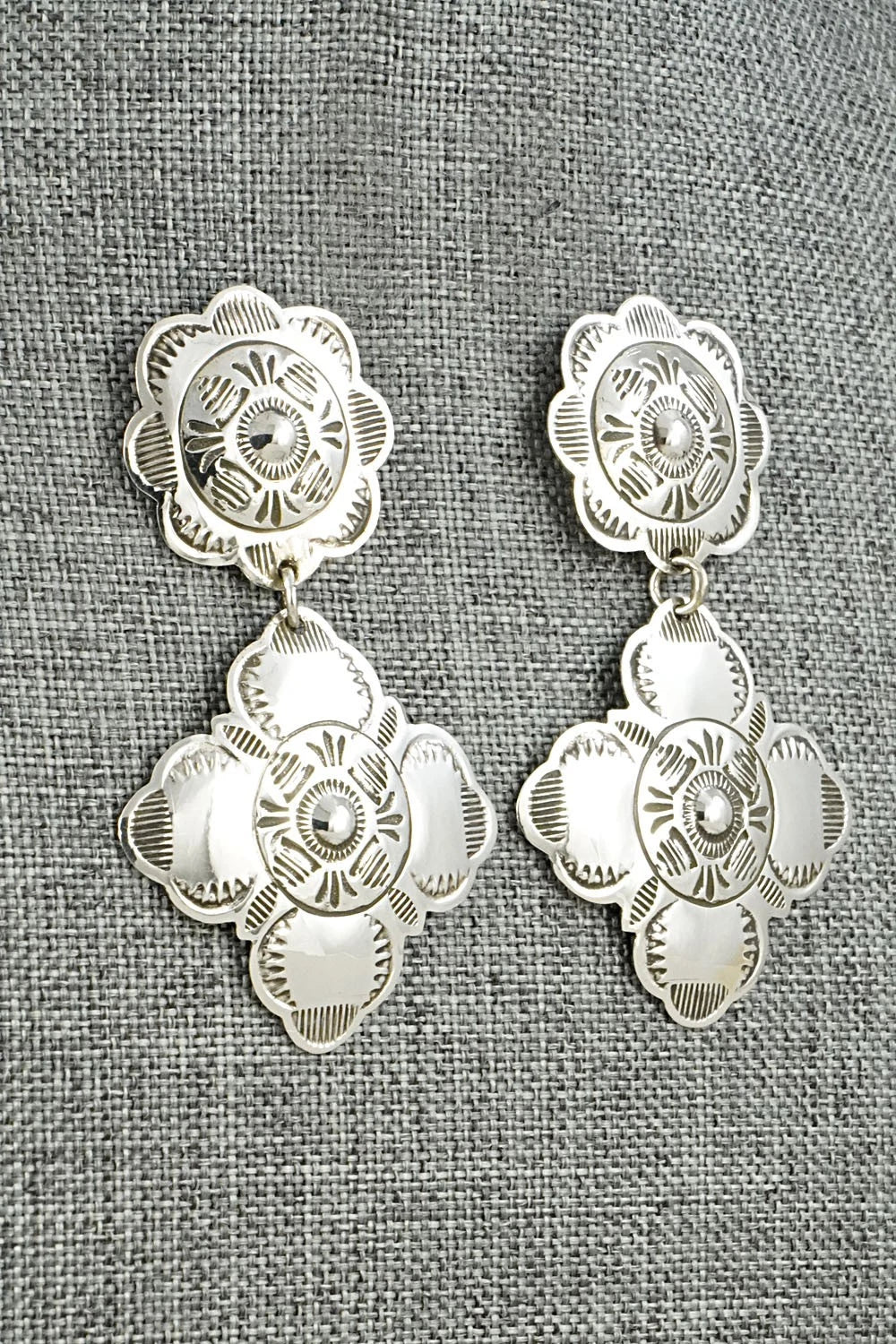 Sterling Silver Earrings - Bertha Begay