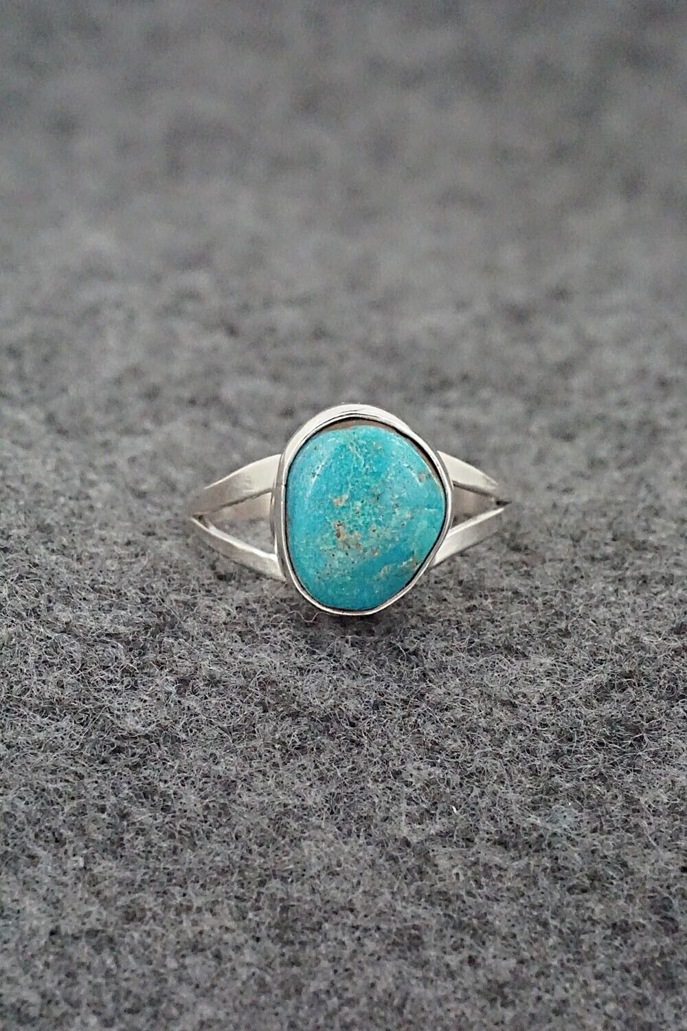 Turquoise & Sterling Silver Ring - Theresa Smith - Size 7.75