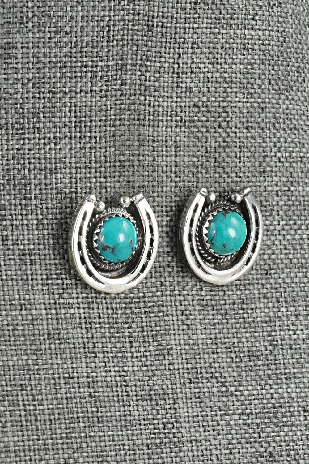 Turquoise & Sterling Silver Earrings - Hiram Largo