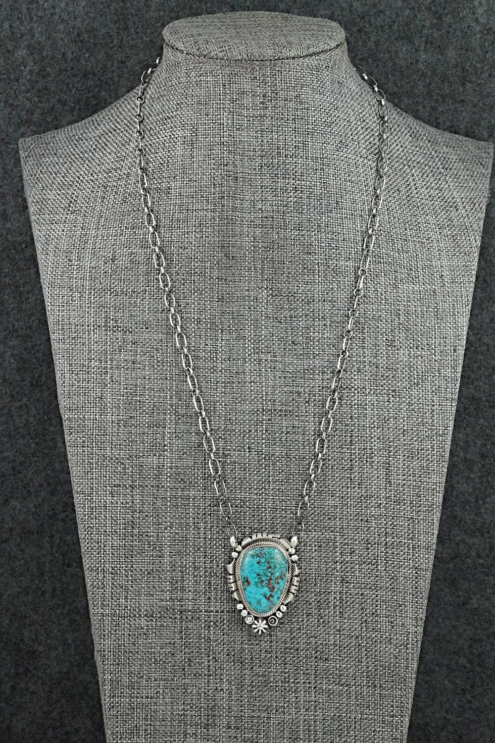 Turquoise & Sterling Silver Necklace - Daniel Benally