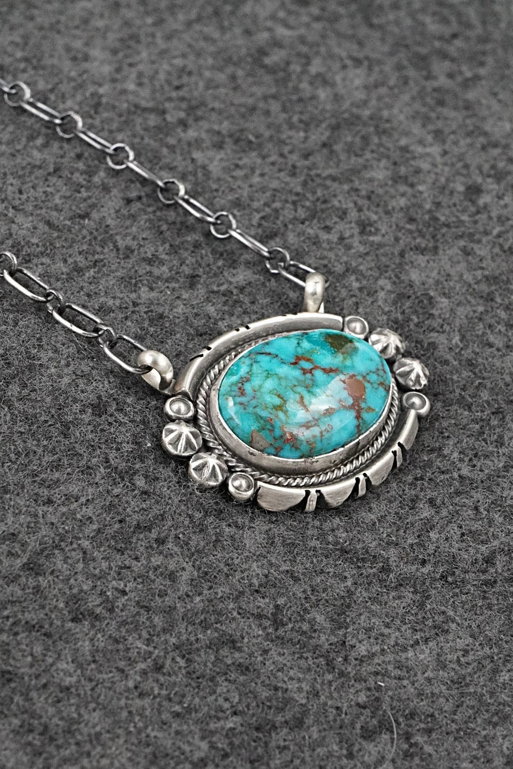 Turquoise & Sterling Silver Necklace - Marita Benally