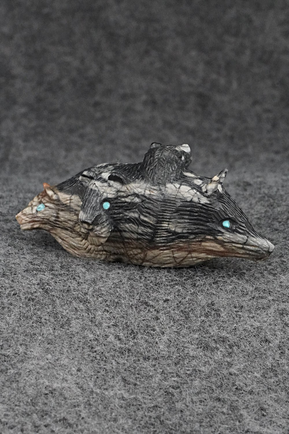 Six Directions Zuni Fetish Carving - Lance Cheama