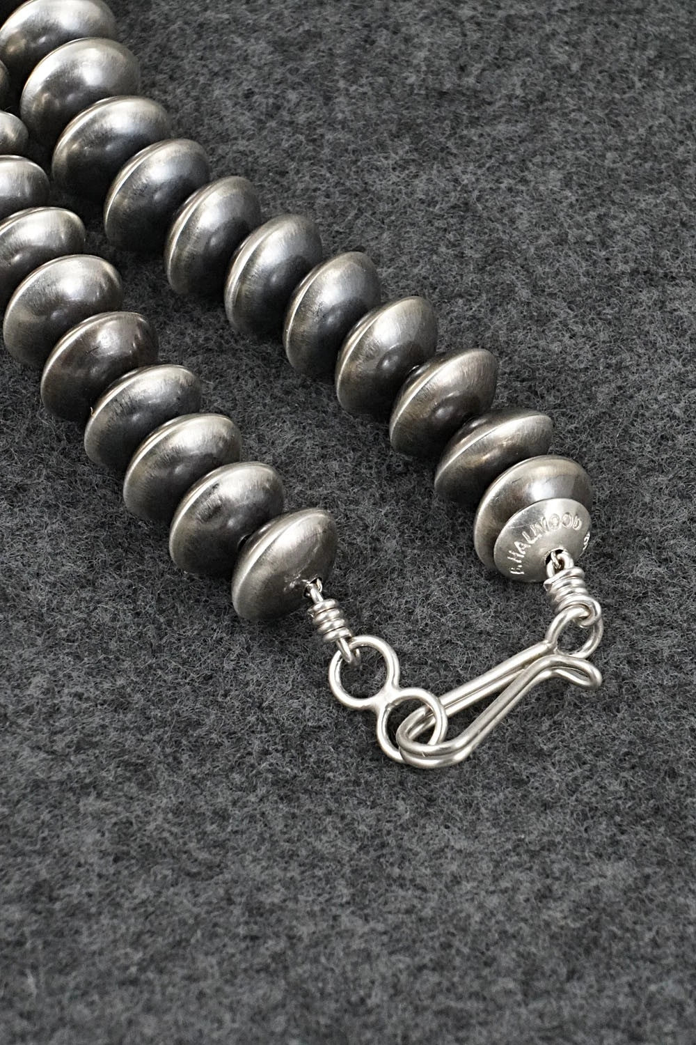 Sterling Silver Navajo Pearl Necklace 22" - Bryannen Halwood